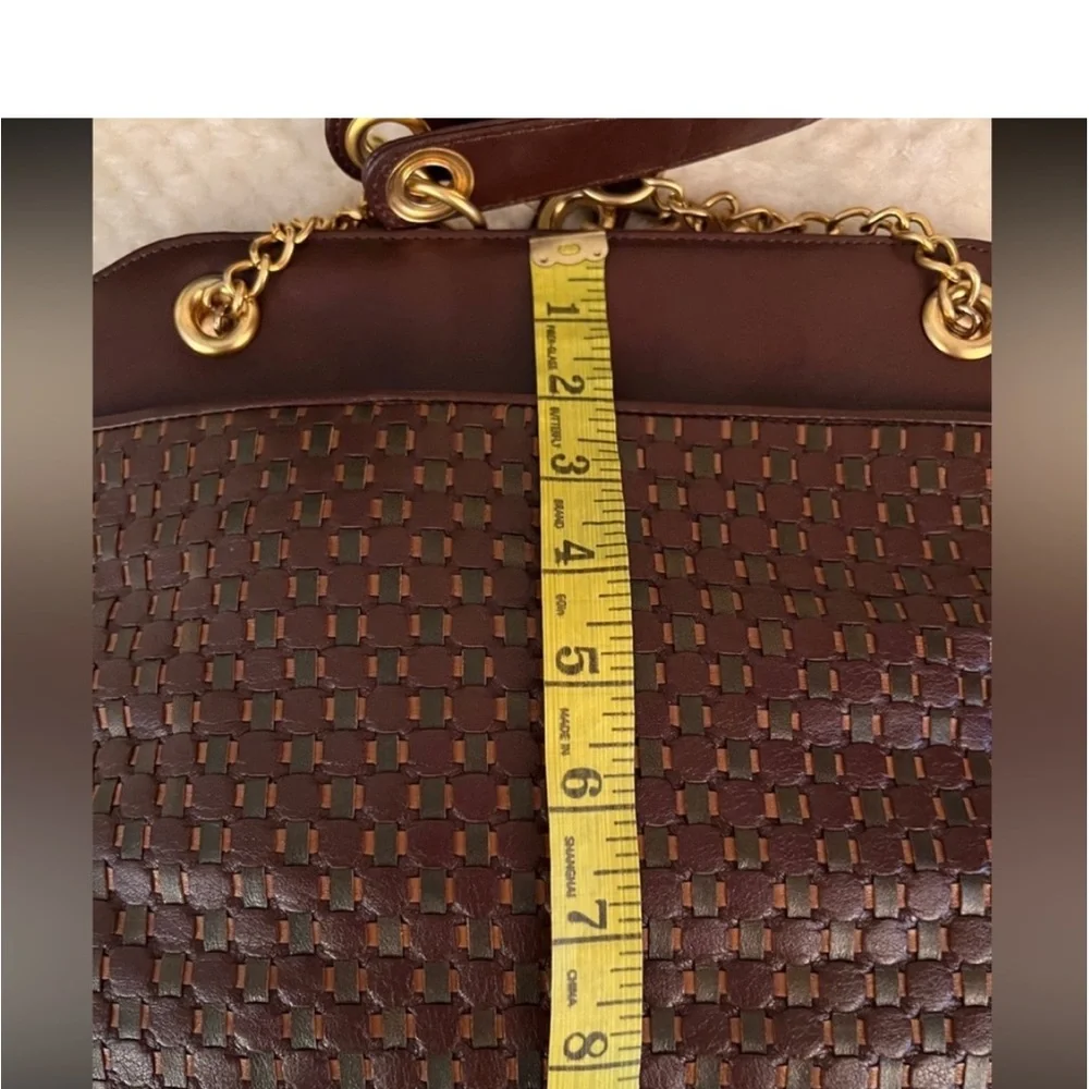 🩷 Vintage Oleg Cassini woven leather purse vintage💚🩷💚